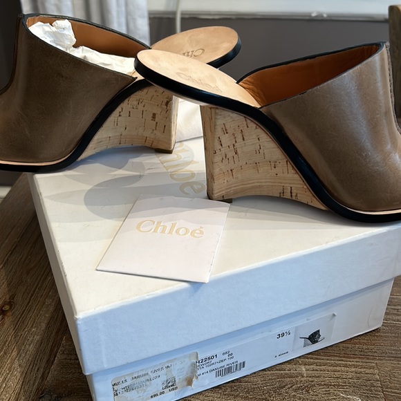 Chloe tan leather mules - Picture 4 of 4